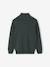 High Neck Jacket with Zip, for Boys Blue+marl green+White/Red - vertbaudet enfant 