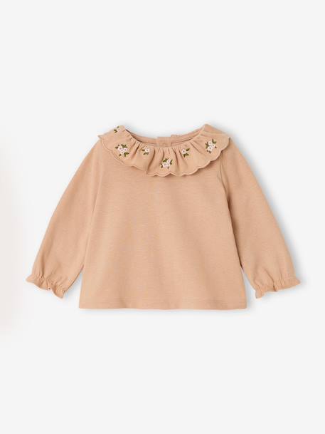 Long-sleeved T-shirt for baby girls blush - vertbaudet enfant 