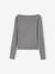 Pack of 2 Ribbed T-Shirts for Girls, JONEN bordeaux red+English green+marl grey - vertbaudet enfant 