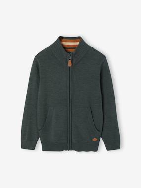 -Gilet zippé col montant personnalisable garçon