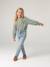 Sweatshirt for girls grey green - vertbaudet enfant 
