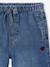 Wide-leg trousers for girls bleached denim+medium blue - vertbaudet enfant 