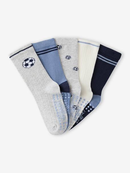Pack of 5 socks for boys marl grey - vertbaudet enfant 