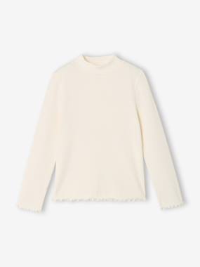 Fille-Sous-pull fille col cheminée