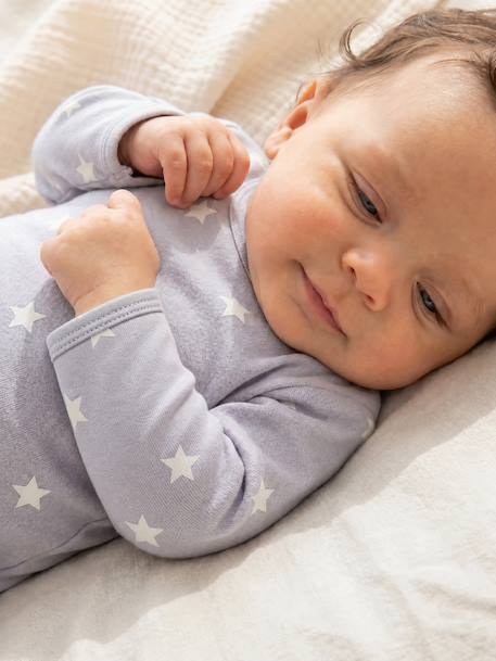 Lot de 2 dors-bien bébé ouverture dos bleu ciel - vertbaudet enfant 