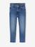 Slim-fit jeans for girls medium blue - vertbaudet enfant 