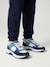 Leather lace-up trainers for boys navy blue - vertbaudet enfant 