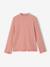 Roll-neck top for girls ecru+old rose - vertbaudet enfant 