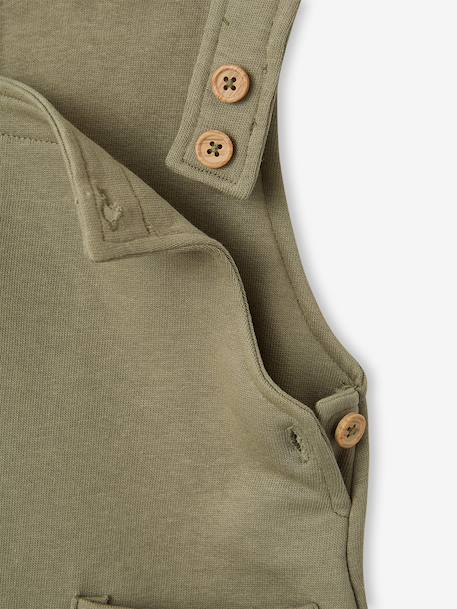 Ensemble salopette et body naissance khaki - vertbaudet enfant 