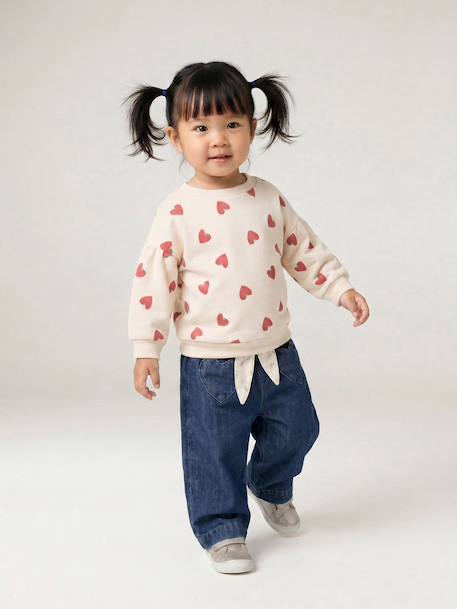Sweatshirt for baby ecru - vertbaudet enfant 