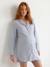 Chemise de nuit grossesse allaitement bleu ciel - vertbaudet enfant 