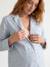 Maternity and nursing nightdress sky blue - vertbaudet enfant 