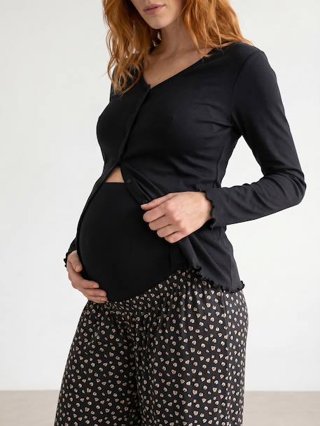 Nursing Special Pyjamas anthracite+night blue - vertbaudet enfant 