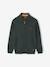 High Neck Jacket with Zip, for Boys Blue+marl green+White/Red - vertbaudet enfant 