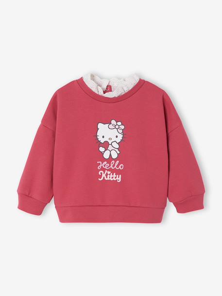 Sweatshirt HELLO KITTY for baby girls raspberry pink - vertbaudet enfant 