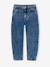 Balloon jeans for girls bleached denim+medium blue - vertbaudet enfant 