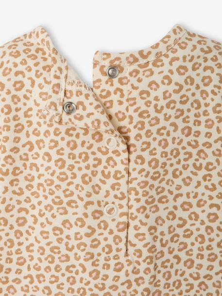 Dungaree set and bodysuit for baby girls vanilla - vertbaudet enfant 