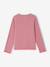 Long-sleeved T-shirt for girls ecru+mauve+taupe - vertbaudet enfant 