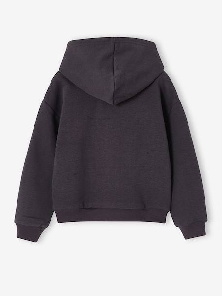 Hooded Lilo and Stitch sweatshirt for girls anthracite - vertbaudet enfant 