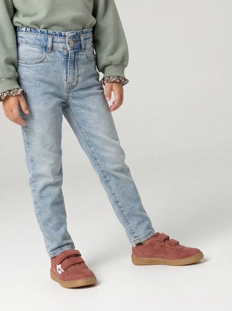 Slim-fit jeans for girls light blue+medium blue - vertbaudet enfant 