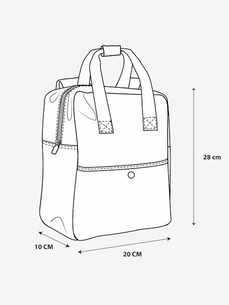 Sac à dos bébé personnalisable bleu grisé - vertbaudet enfant 