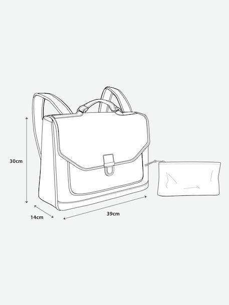 School bag for girls soft lilac - vertbaudet enfant 
