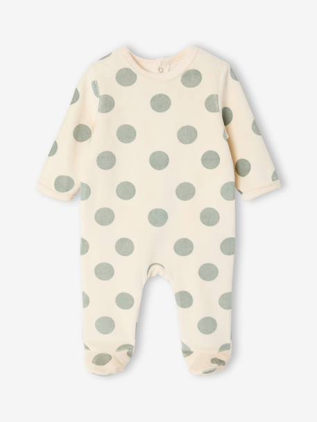 Lot de 3 dors bien bébé ouverture dos beige chiné+gris chiné+vert sauge - vertbaudet enfant 