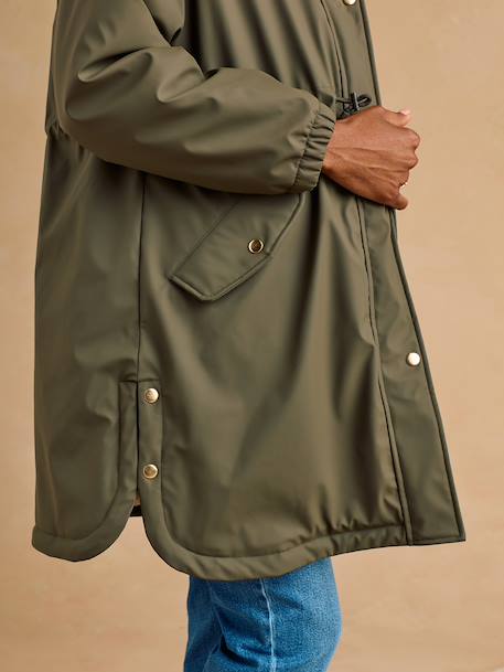 Maternity raincoat with baby cover khaki - vertbaudet enfant 