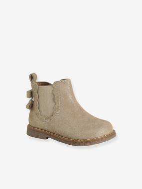 -Chaussures premiers pas bébé boots cuir