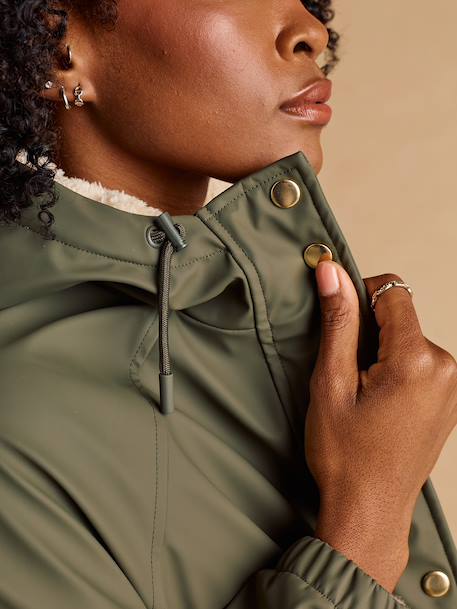 Maternity raincoat with baby cover khaki - vertbaudet enfant 