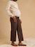 Jean léopard cropped de grossesse bandeau chocolat - vertbaudet enfant 