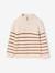Pull garçon camionneur rayé manches longues écru+marine - vertbaudet enfant 