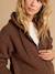 Progressive Zipped Sherpa Jacket with Baby Protector by ENVIE DE FRAISE black+ecru+taupe - vertbaudet enfant 