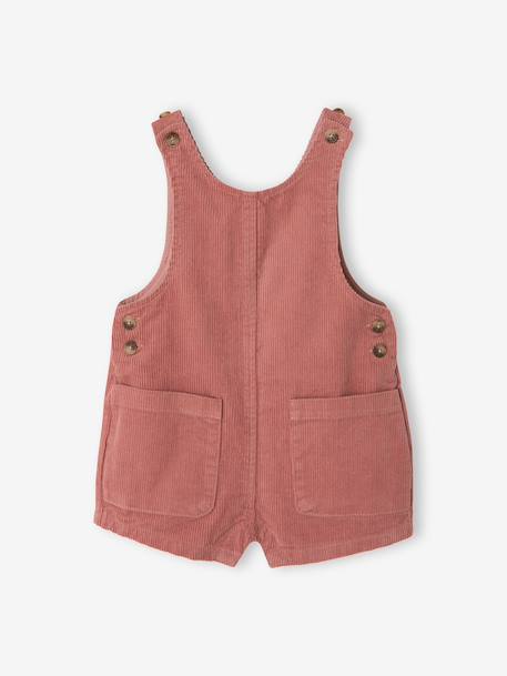 Baby girls sweatshirt and pinafore shorts set old rose - vertbaudet enfant 