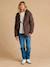 Adaptive & Reversible Padded Jacket, for Maternity & Babywearing by ENVIE DE FRAISE chocolate+khaki - vertbaudet enfant 