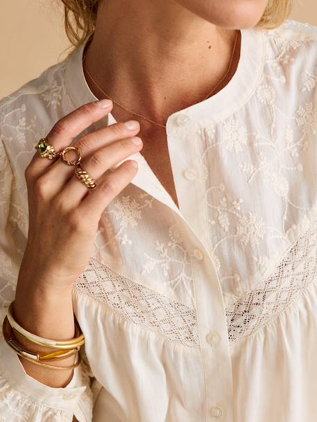 Maternity and nursing blouse Charlotte cream - vertbaudet enfant 