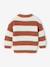 Striped jumper for baby boys navy blue+terracotta - vertbaudet enfant 