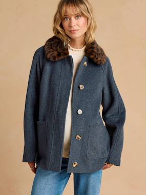 -Manteau court de grossesse