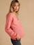 Buttoned maternity and nursing cardigan dusky pink - vertbaudet enfant 