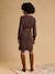 Robe en tricot grossesse et allaitement chocolat+noir - vertbaudet enfant 