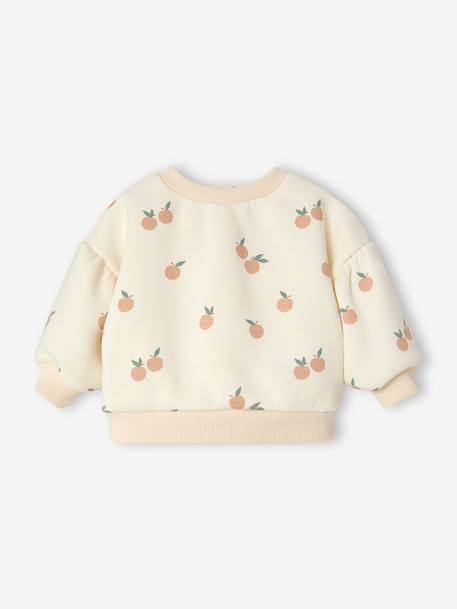 Ensemble bébé fille sweat et salopette vieux rose - vertbaudet enfant 
