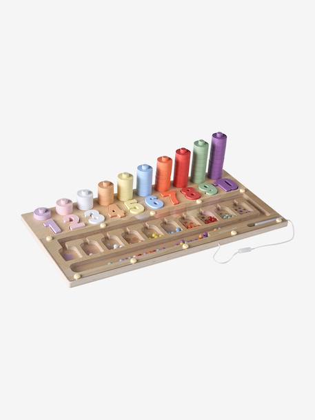 FSC® 100% wooden counting board multicoloured - vertbaudet enfant 