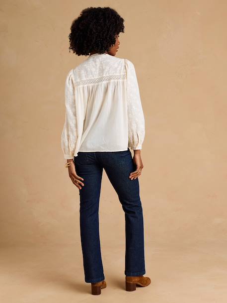 Maternity flare jeans deep blue - vertbaudet enfant 