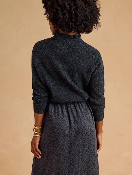 Pull grossesse et allaitement noir - vertbaudet enfant 