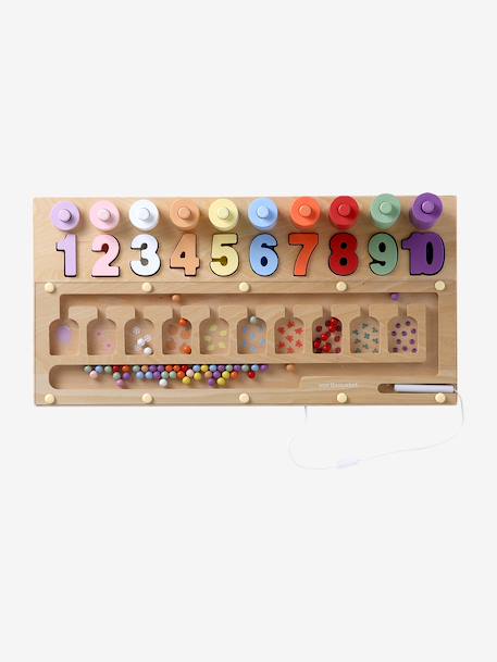 FSC® 100% wooden counting board multicoloured - vertbaudet enfant 