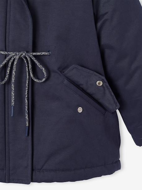 3-in-1 detachable parka for girls blush+navy blue - vertbaudet enfant 