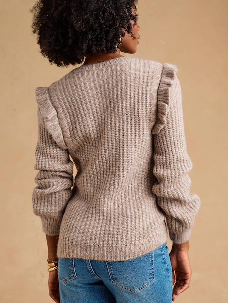 Maternity and nursing jumper Louise taupe - vertbaudet enfant 