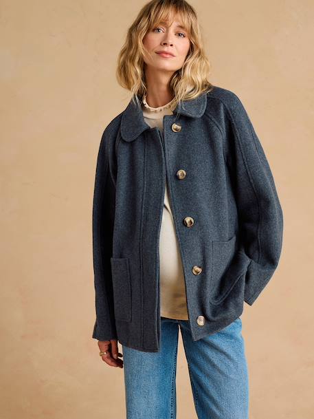 Short maternity coat mouse grey - vertbaudet enfant 