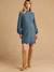 Maternity and nursing jumper dress grey blue - vertbaudet enfant 