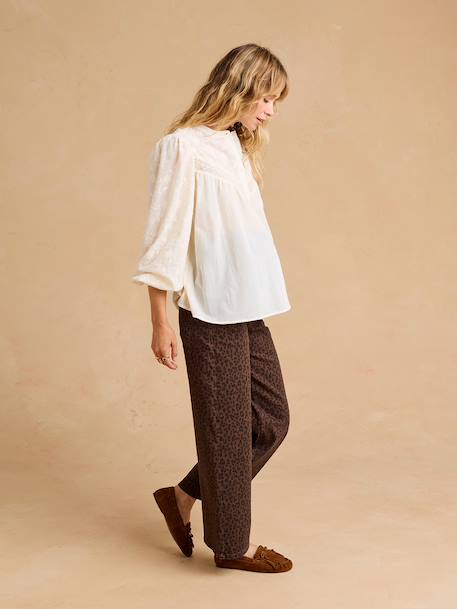Maternity and nursing blouse Charlotte cream - vertbaudet enfant 